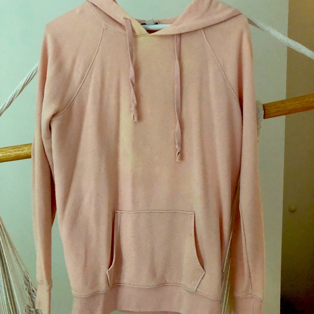 Oversized American Eagle pink cotton hoodie